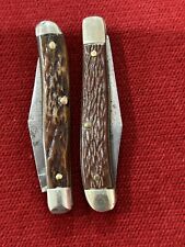 vintage pocket knife set of 2 black Ulster Hibbard Spencer - Bartlett Co. picture