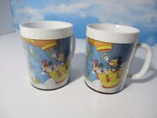 Vintage Thermo Serv Disney World Mugs Cups Disney Hot Air Balloon Mickey Mouse picture