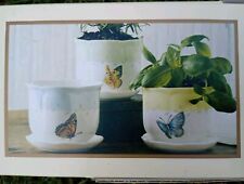 Lenox Butterfly Meadow Windowsill Garden Set Of Three $72 picture