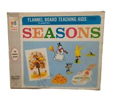Flannel Board Teaching Aids Seasons 1967 Milton Bradley #7832 Vintage picture