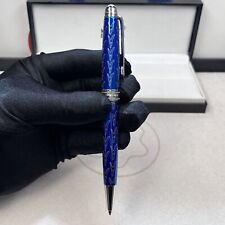 Luxury 163 Metal Prince Series Blue Color 0.7mm Ballpoint Pen NO BOX picture