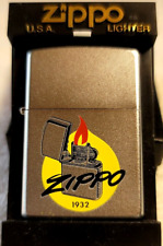 Zippo Rare Replay on 'Zippo 1932' Scoured Chrome Finish NIB 2003  picture