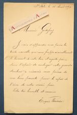 ● L.A.S 1894 Eugène VERAIN Saint Malo to Eugène GODEFROY following death father letter picture