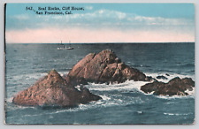 San Francisco California Seal Rocks Cliff House Divided Back Postcard picture