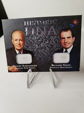 2021 Real Historic Dual DNA Hair Sample Dwight Eisenhower & Richard Nixon /84 SP picture