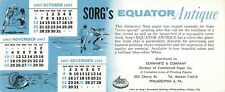 Football Themed Ink Blotter 1957 Sorgs Equator Antique Sorg Halloween Iceskating picture