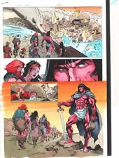 Conan: Flame and the Fiend #3 p.22 Color Guide - Conan, Fafnir by John Kalisz picture