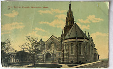 First Baptist Church Worchester Massachusetts MA J.I. Williams PC c1913 Postcard picture