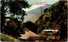 Postcard CA Mt. Lowe railway - Horse shoe curve picture