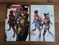 Deadpool vs Wolverine WWIII 1 J Scott Campbell 2 Variant Set A B NM In HAND picture