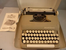 Vintage SCM Smith-Corona Sterling Manual Typewriter w/ Hard Case & Manual picture