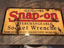 Antique style barn find look genuine  Snap on socket wrenches dealer sales sign picture