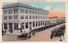 Anaheim California CA First National Bank Building Postcard picture