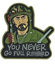 Never Go Full Humor Funny Inspired Tactical Patch [3D-PVC Rubber Hook Fastener] picture