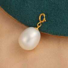 11-12MM huge natural flawless freshwater pearl drop  pendant HOOK Cultured picture