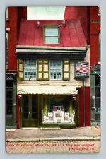 Betsy Ross House, where the First US Flag was designed Philadelphia PA postcard  picture