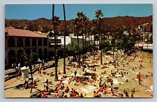 Crescent Beach Avalon California Vintage Unposted Postcard picture