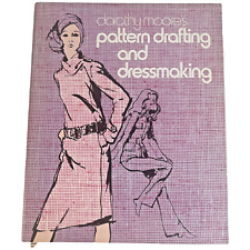 1971 Pattern Drafting and Dressmaking Book Dorothy Moores 2 Cardboard Rulers VTG picture