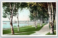 We-Que-ton-Sing Harbor Springs Michigan~Steamer at Boat Landing~1910 Detroit Pub picture