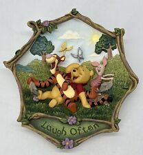 The Bradford Exchange 100 Acre Wishes Collection 3D Plate Laugh Often 1st Issue picture