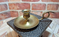 Vintage Rustic Solid Brass Candle Holder Made in India picture