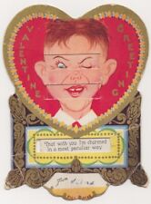 Vintage Valentine card with pull tab picture