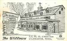 The Willows Lancaster Pennsylvaina PA pm 1967 Postcard picture