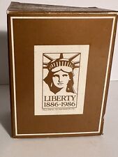 Vintage Avon Statue of Liberty Centennial Decanter w/Charisma Cologne FULL w/box picture
