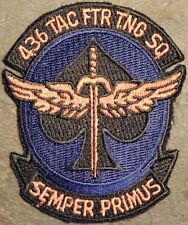 USAF AIR FORCE 436th Tactical Fighter Training Squadron Patch HOLLOMAN AFB, NM picture