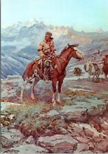Postcard Art Charles Marion Russell - Free Trapper picture
