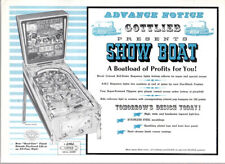 Wow Original 1961 Gottlieb Show Boat pinball flyer/brochure Rare  picture