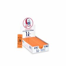 AUTHENTIC Zig-Zag  1 1/4 French Orange Rolling Papers  24 Booklets with 32 each picture