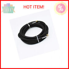 18/2 10Ft Cloth Covered Wire Lamp Cord Vintage Electrical Rayon Braided Black 18 picture