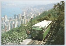 Transportation~Air View Hong Kong Peak Tramway~Continental Postcard picture