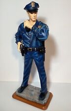 Vanmark Blue Hats of Bravery Unstoppable Policeman 1st Edition 17” tall 2000 NIB picture