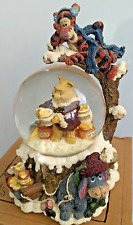 Disney Winnie the Pooh Musical Snow Globe Boyd's Collection 100 Acre Wood & Box picture
