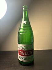 VTG ACL Tiptop Dell’s Beverages Green 29 oz. Soda Bottle Syracuse, NY picture