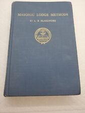 Masonic Lodge Methods By L.B. Blakemore C. 1953 First Edition picture