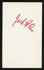 Jack La Rue d1984 signed autograph Vintage 3x5 Hollywood Actor For Heaven's Sake picture
