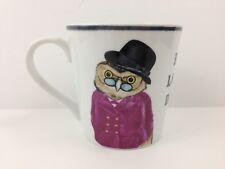 OWL MUG Top Hat Hooo's Looking Dandy Posh Gentleman Monocle UK exclusive NEW picture