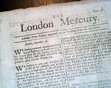 Rare & Early British 17th Century England London Mercury 1682 Old UK Newspaper   picture