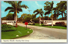 Vintage Postcard - Country Club Living - Tequesta Florida - FL picture