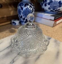 AVON 2-Piece Vintage FOSTORIA Glass BUTTER DISH WITH DOME LID picture