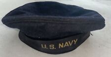 WW II US Navy “Donald Duck” Wool Sailor Beret Flat Hat WW2 1940’s Original picture