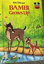 Vintage Bambi Grows Up 1979 Disney’s Wonderful World Of Reading Hardcover picture