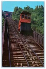 c1950's Red & Yellow Cars Duquesne Incline Pittsburgh Pennsylvania PA Postcard picture