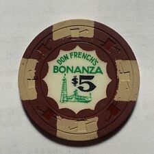 Bonanza Don French's Casino N. Las Vegas Nevada $5 Chip 1967 picture