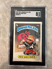 1985 Topps Garbage Pail Kids #30a New Wave Dave Series 1 Trading Card SGC 8 NM picture