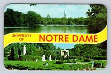 Notre Dame IN-Indiana, General Banner Greeting, Admin Building, Vintage Postcard picture