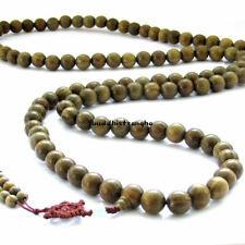 15mm Big Beads 108 Prayer Beads Tibet Buddhist Green Sandalwood Mala Necklace picture